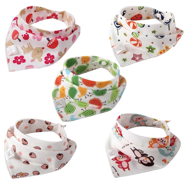 5 PCS/Lot Baby Bibs Bandana