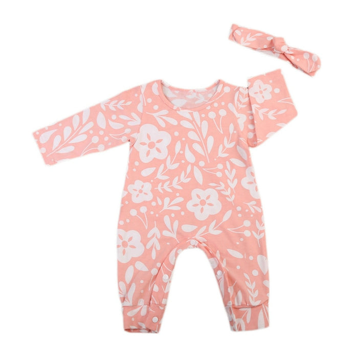 Cute 2PCS Newborn Baby Girl baby romper