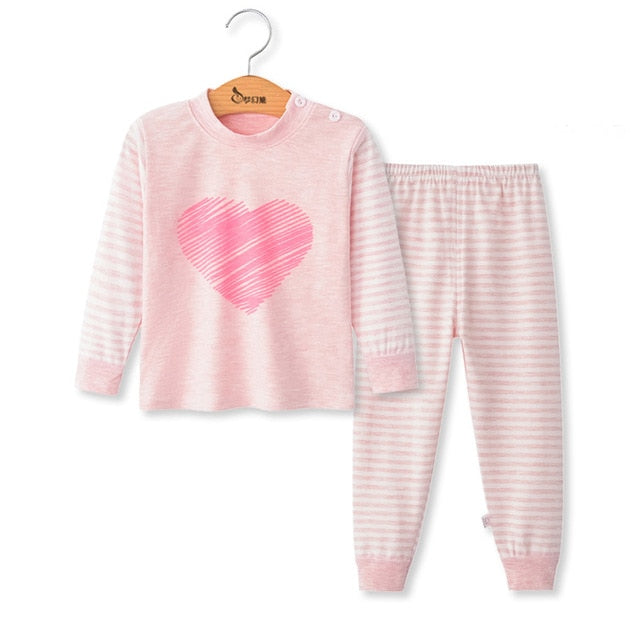 Children Pajamas 2pc Long Sleeve Pyjamas