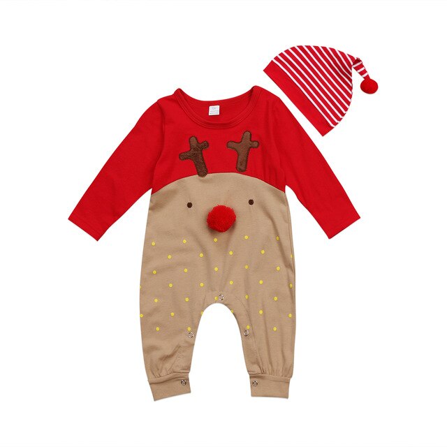 Baby Boy Girl Christmas baby romper