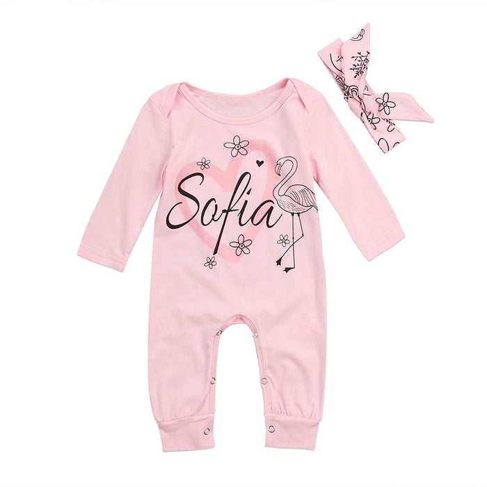 Cute Pink Newborn Baby baby romper