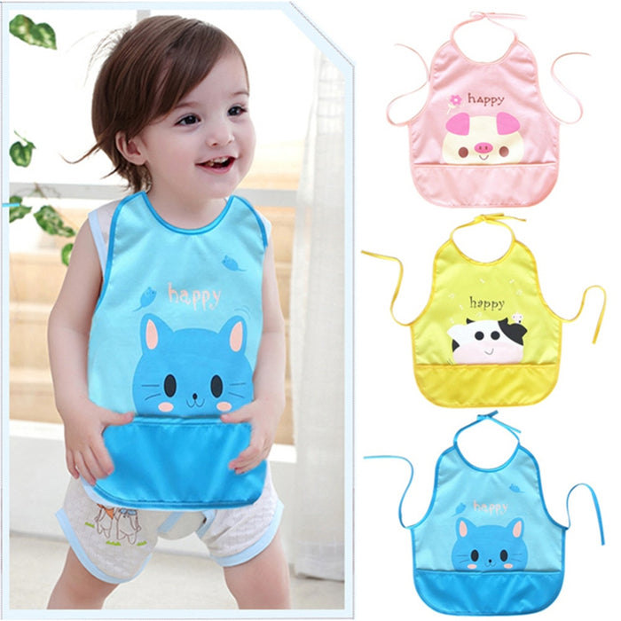 Newborn Cartoon Waterproof Aprons